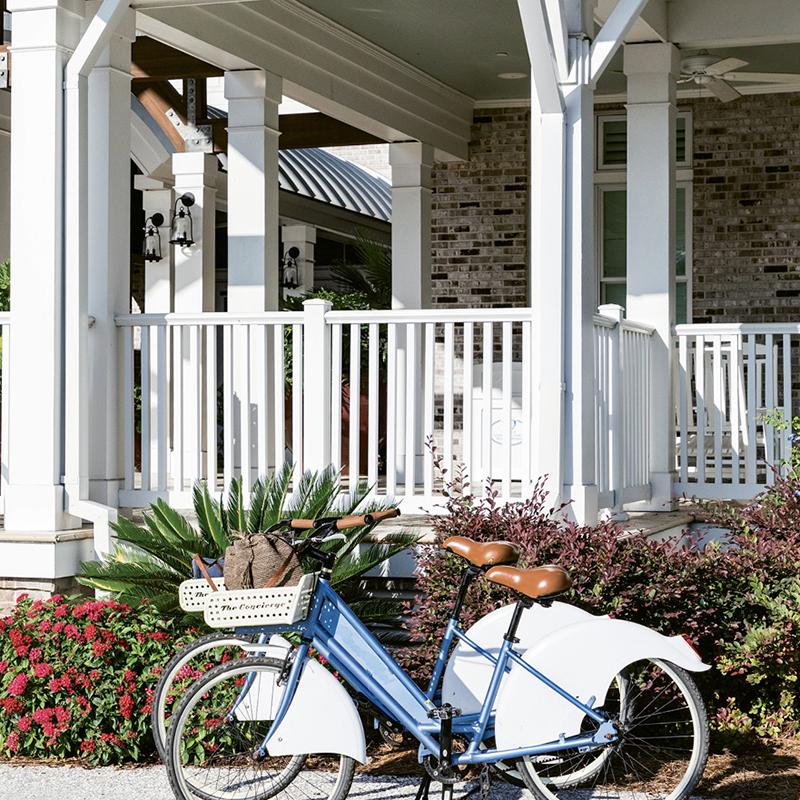 Bicycles are at the ready for guest use and a great way to explore the neighborhood.