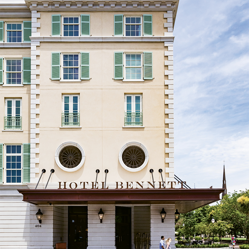 The King Street entrance to the hotel, which opened in January